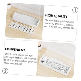 Gatuida 1pc Multi Cable Storage Box Organizer for and Electronics Practical Wire Holder for Desktop Charging
