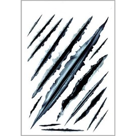 3D Bullet Hole and Scratch Car Stickers, Simulation Stereoscopic Fake Gun Bullet Holes Stickers, Automotive Tattoo Decorations, Waterproof Car Decals, Automotive Decals (Scratch)