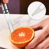One Piece Stainless Steel Citrus Peeler, Rust Proof Curved Serrated
