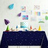 Oudain 6 Pcs Space Tablecloth Decorations Plastic Galaxy Table Cloth