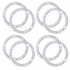8 Pack Bling Car Crystal Rhinestone Ring Emblem Sticker, Auto
