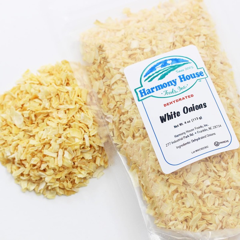 Harmony House Dried Onions, Chopped – Dehydrated Vegetables For Cooking,