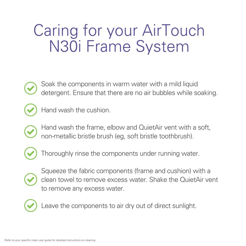 ResMed AirTouch N30i Frame System (Without Headgear) - Small Frame/Medium