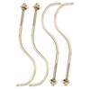 2 Set 4pcs Copper Billiards Snooker Pool Table Edge Hook