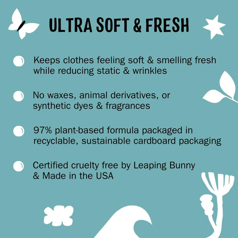 Molly's Suds Fabric Softener Dryer Sheets for Sensitive Skin |