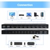 4K@60Hz HDMI KVM Switch 8 Port, HDMI KVM Switch for