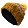 Gheri Woolen Knitted Fleece Lined Pom Pom Bobble Hat K