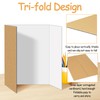 5 Pack Trifold Poster Board Bulk, 36" X 48" White