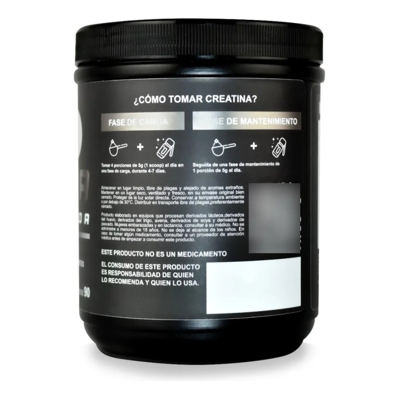 Creatina Monohidratada Alta Pureza Suplemento Polvo Bpn Pro Sin Sabor