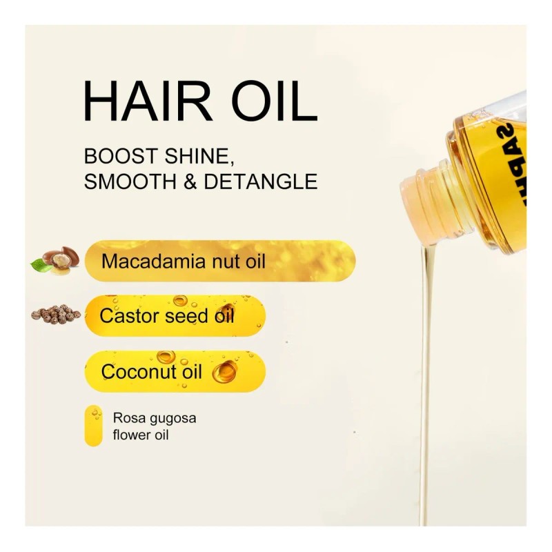 Saphus Aceite Capilar Protector Del Calor Para Cabello