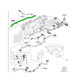 LAND ROVER GENUINE WATER HOSE RADIATOR DEGAS LINE RANGE ROVER 13 ON DISCOVERY 17 ON RANGE ROVER SPORT 14 ON LR146301