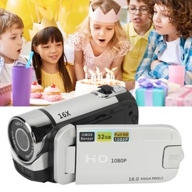 EIMSOAH Vintage Video Camera Camcorder, 16Mp Cam Corder, 1080P Digital Camera, 2.4 Inch Rotatable Screen Camcorder, 16X Zoom HD Video Recorder with Fill Light for Teens Beginner Adult