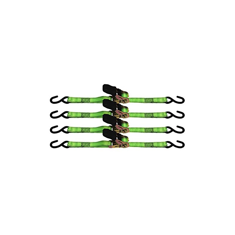 Grip 4 Piece 1-Inch x 15-Foot Ratchet Tie Down Set
