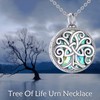 YAFEINI Tree of Life Urn Necklace for Women Sterling Silver