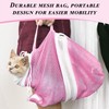 CHROMACRAFT Pack of 2 Cat Wash Bags, Cat Storage Bag,