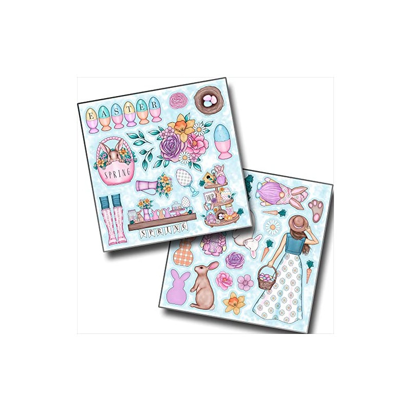 EZscrapbooks Rustic Easter - EZ Clip Art Sheet - 6851