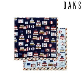 Daks 대구백화점 닥스나염 손수건(DKR1406) Daegu Department Store DAX Printed Handkerchief (DKR1406)