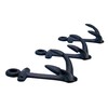 Wowser Nautical Cast Iron Ship Anchor Wall Hooks, 6 Inches,