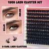 MIKIWI DIY Eyelash Extension Kit Volume Fluffy Lash Clusters Kit