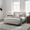 OLALITA Full Size Upholstered Platform Bed, Full Frame with Tufted