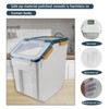 Large Flour Storage Container 25 lb, Airtight Rice Storage Bin