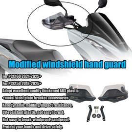 MAORANG For PCX160 PCX150 2024 2025 Motorcycle Hand Guard, Handguard, Windproof, 160 pcx150 2017-2025+ Motorcycle Accessories (Smoke Gray)