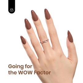 Beetles Brown Gel Nail Polish 15ml 0.51oz Chocolate Coffee Gel Polish Soak Off Uv LED Nail Lamp Fall Gel Polish Nail Art Manicure Salon DIY Home Gift for Women