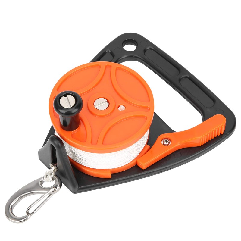 wosume Diving Line Wheel, with Handle White 150 ft Dive