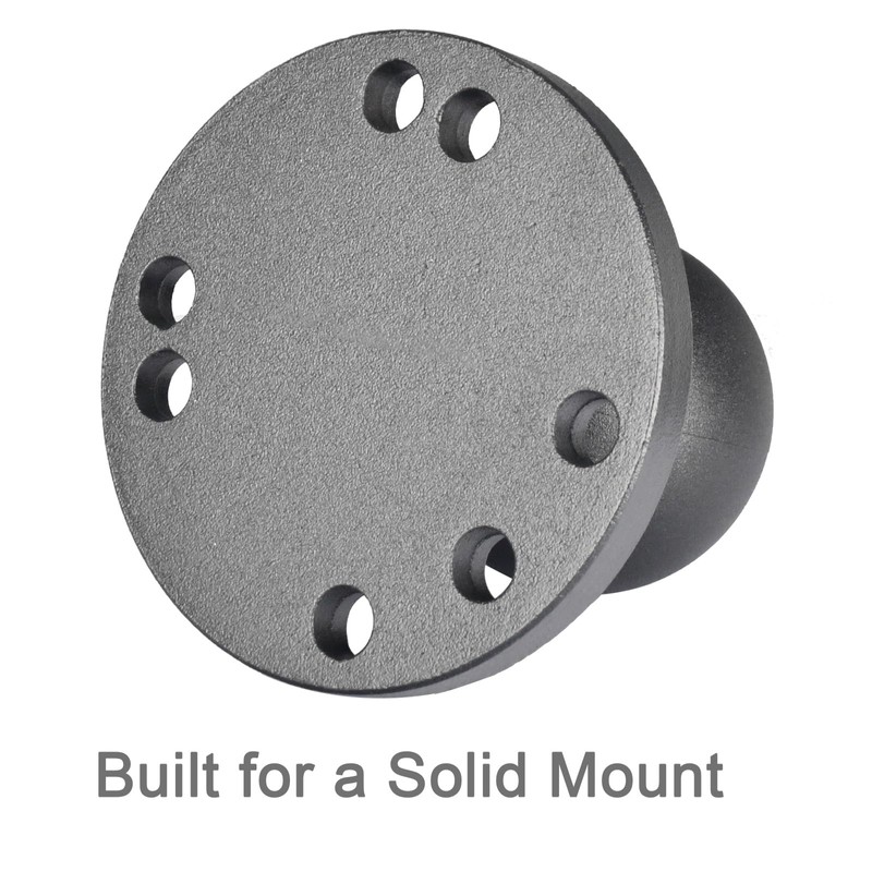 VAUBORTTI 1.5" Ball Mount Base with Round AMPS Plate –