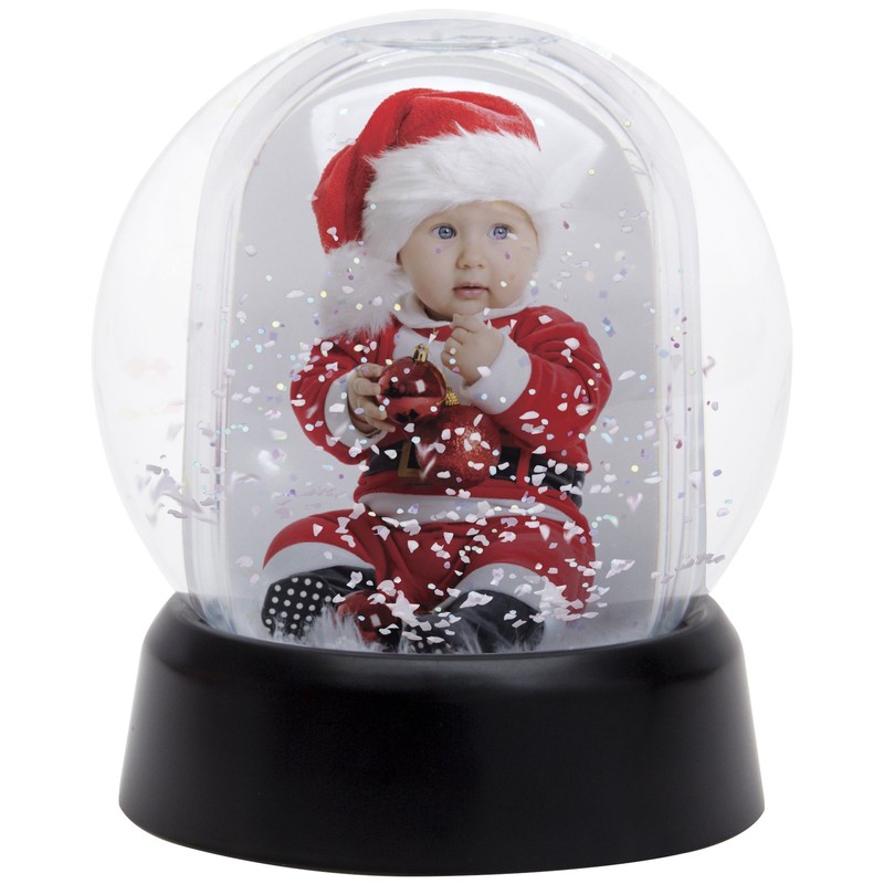 Neil Enterprises Inc. Mini Photo Snow Globe with Black Base
