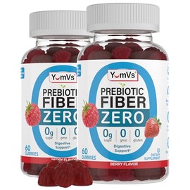 GottaShine- YumVs Gomitas de Fibra Prebitica Sin Azcar para Adultos y Nios Sabor a Baya Kosher Halal 4g Alto F                                        