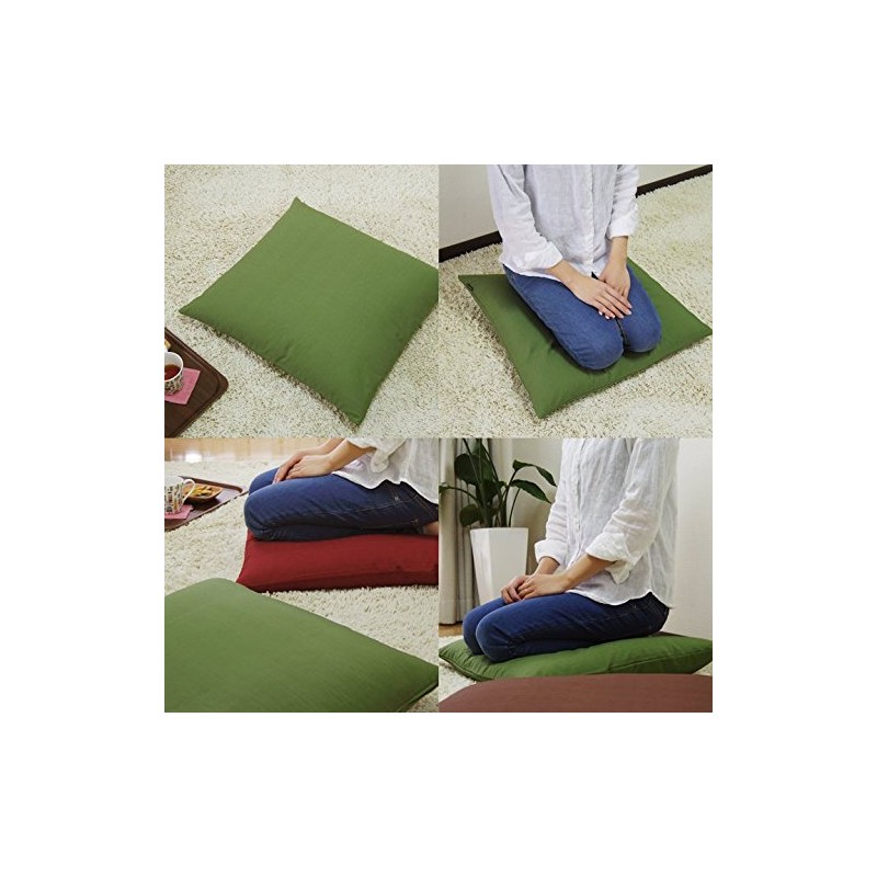 fabrizm 1086-gr-gr Japanese Meisenban Zabuton Cover, 21.7 x 23.2 inches