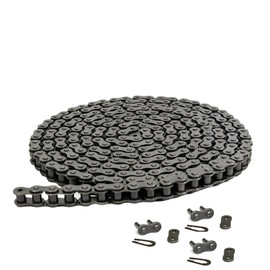 Jeremywell 25H Heavy Duty Roller Chain 10 Feet with 3 Connecting Links for Go Karts, Mini Bikes, Scooters, ATV, MTV, Dirt Bike and Other Industrial Machinery
