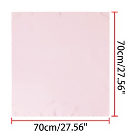 Allegra K Scarf, Plain, Square, Neckerchief, 27.6 inches (70 cm), Women's, Pink