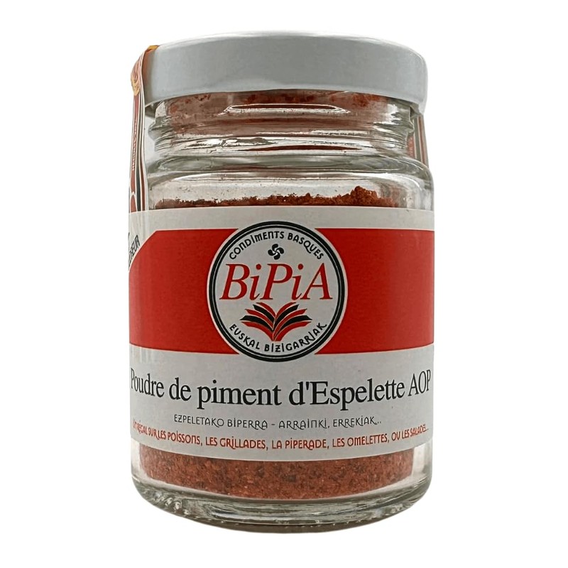 Piment D'Espelette French Red Chilli Powder 40 g Jar Basque