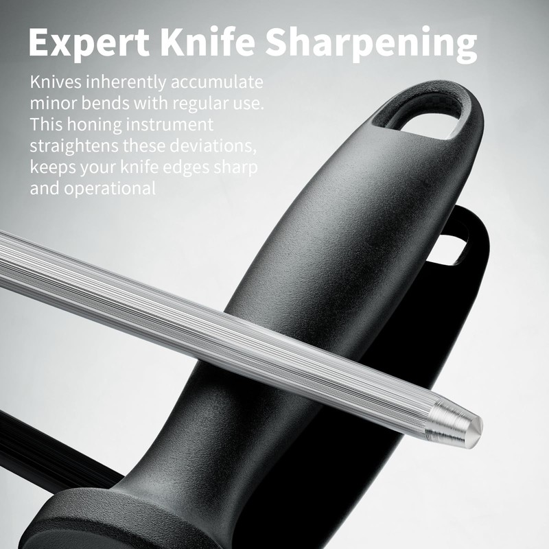 Knife Sharpener Rod, Kitchen Knives Sharpener Carbon Steel Professional Knife