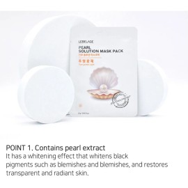 Mascarillas Facial Coreana De Perlas  Revitalizantes_100pz Todo Tipo De Piel                                                                          