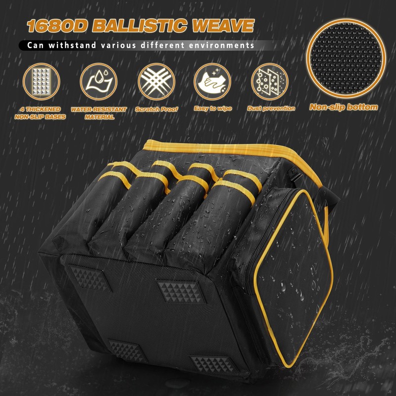 Marscamd Tool Bag with a Detachable Divider, Tool Tote with