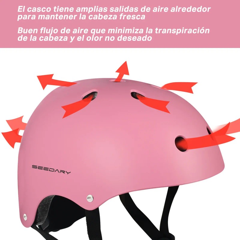 7pzs Kit De Proteccion Casco Codo Mano Patinaje Rodilla Niño
