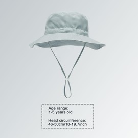 FUIPVGI 2 Pcs Baby Boys Bucket Hat Adjustable Sun Hat, Kids Sun Hat, Kids Bucket Hat, Boys Girls Sun Hat, Beach Sun Protection Hat Summer Hat Adjustable Chin Strap