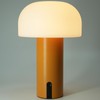 WEILAILUX Cordless Mushroom Table Lamp, Waterproof Shower Lamp, Battery Operated