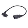 Toptekits C14 to Angled C13 Power Cords - 2ft/60cm, Left