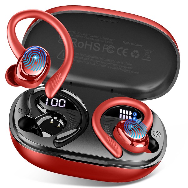 Bluetooth 5.4 Headphone Sport, 2025 Wireless Earbuds 3D Stereo Deep