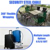 VIVBOO 1/4in Security Cable with Loops Cut-Resistant and Waterproof