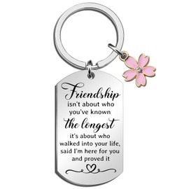 Cxulquvs Friendship Gifts for Women Best Friend Keychain for Friends Bestie Bff Unique Birthday Christmas Gifts Ideas for Friends Female