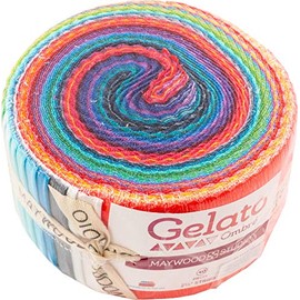 Gelato Ombre 40 2.5-inch Strips Jelly Roll by Maywood Studio
