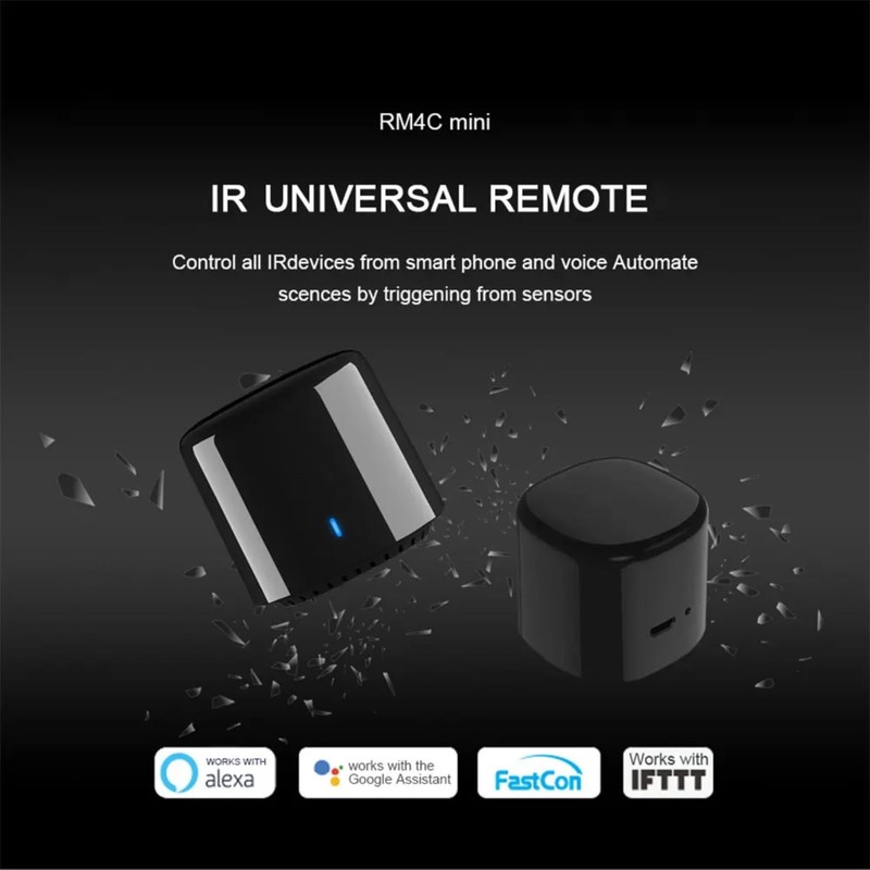RM4C Mini Wi-Fi IR Blaster Universal Intelligent Remote Control Voice