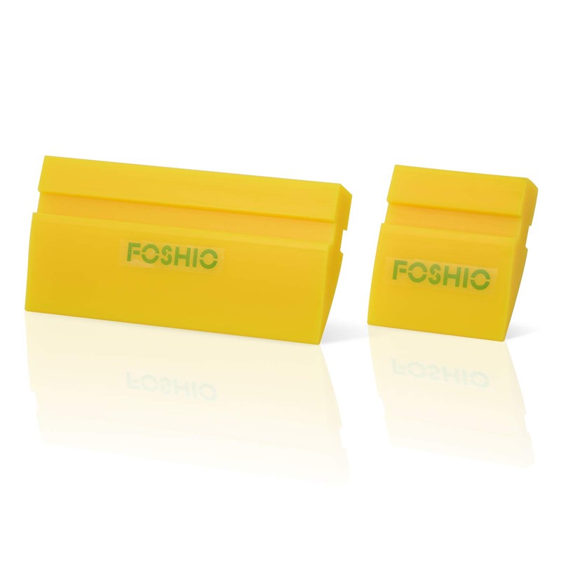 FOSHIO Mini Colander Wiper Scraper Rubber Squeegee Sticker Wrapping Tool