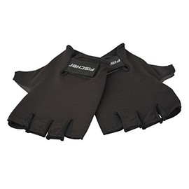 FISCHER Adult Cycling Gloves Sports Gloves Classic L/XL Black Washable with Pull-Out Aid Padded