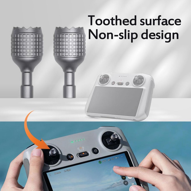 4PCS Adjustable Extended Joystick Remote Control Sticks for DJI RC/RC2